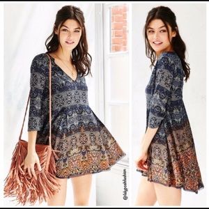 Urban Outfitters Ecote Patterned Dress